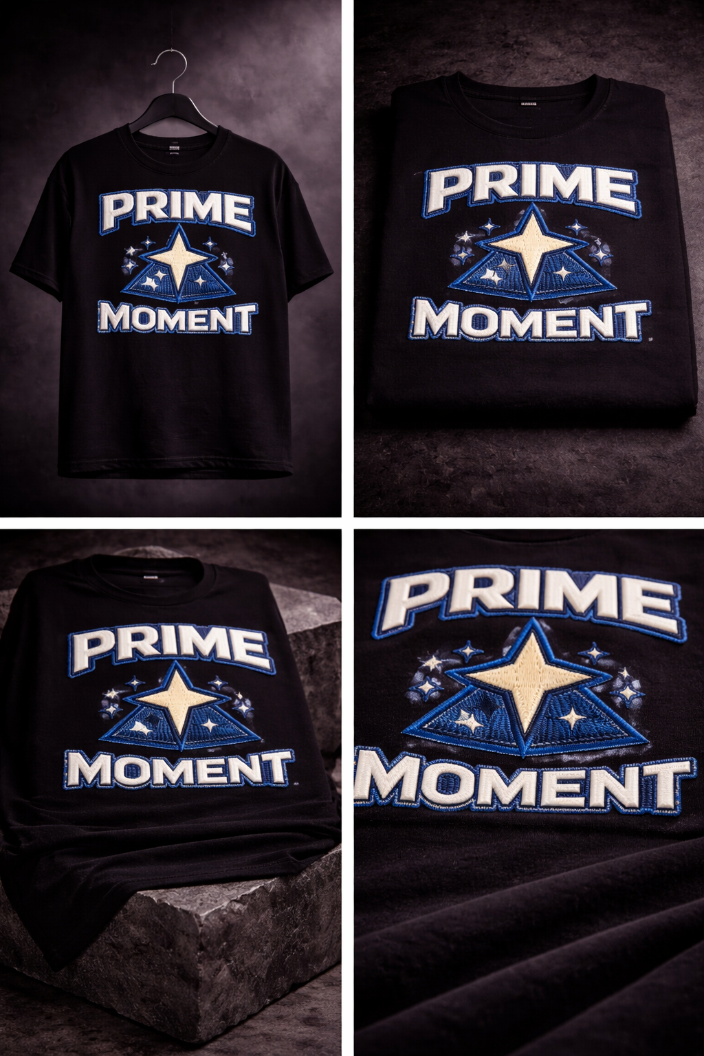 PRIME MOMENT| Drop-36 Limited Embroidered Oversized Tee