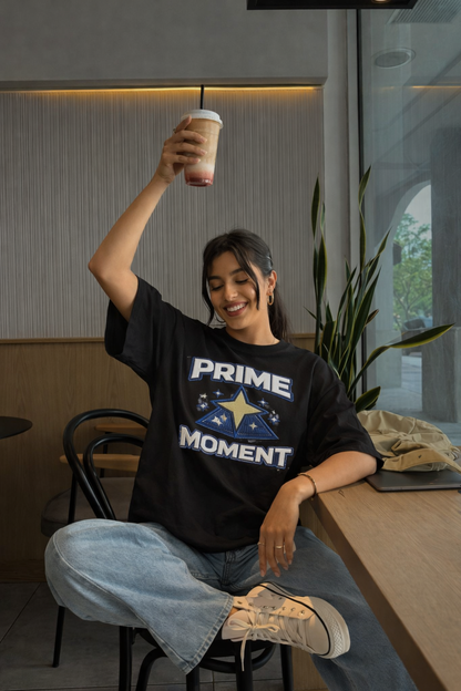PRIME MOMENT| Drop-36 Limited Embroidered Oversized Tee