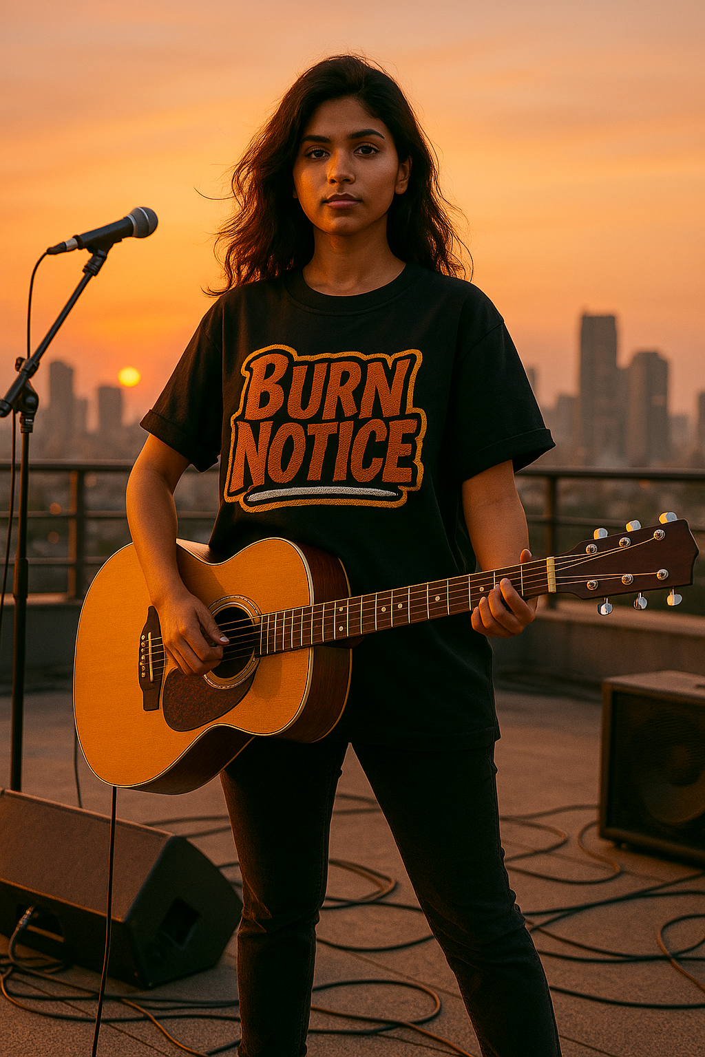 BURN NOTICE | Drop-17  Embroidered Oversized Tee