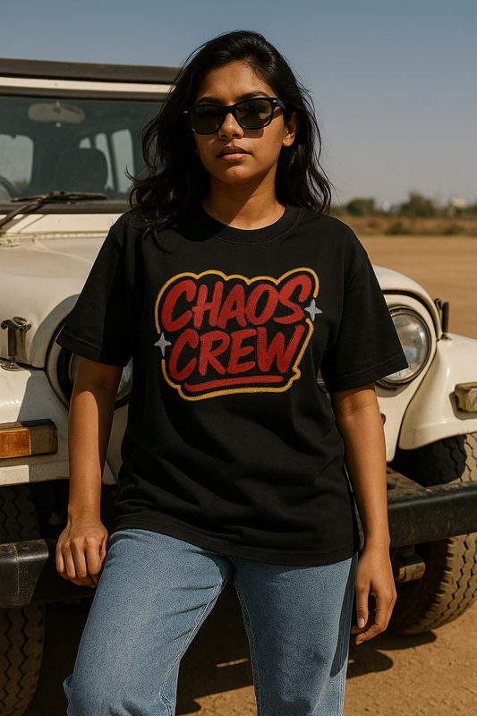 CHAOS CREW | Drop-11 Embroidered Ov-Tee