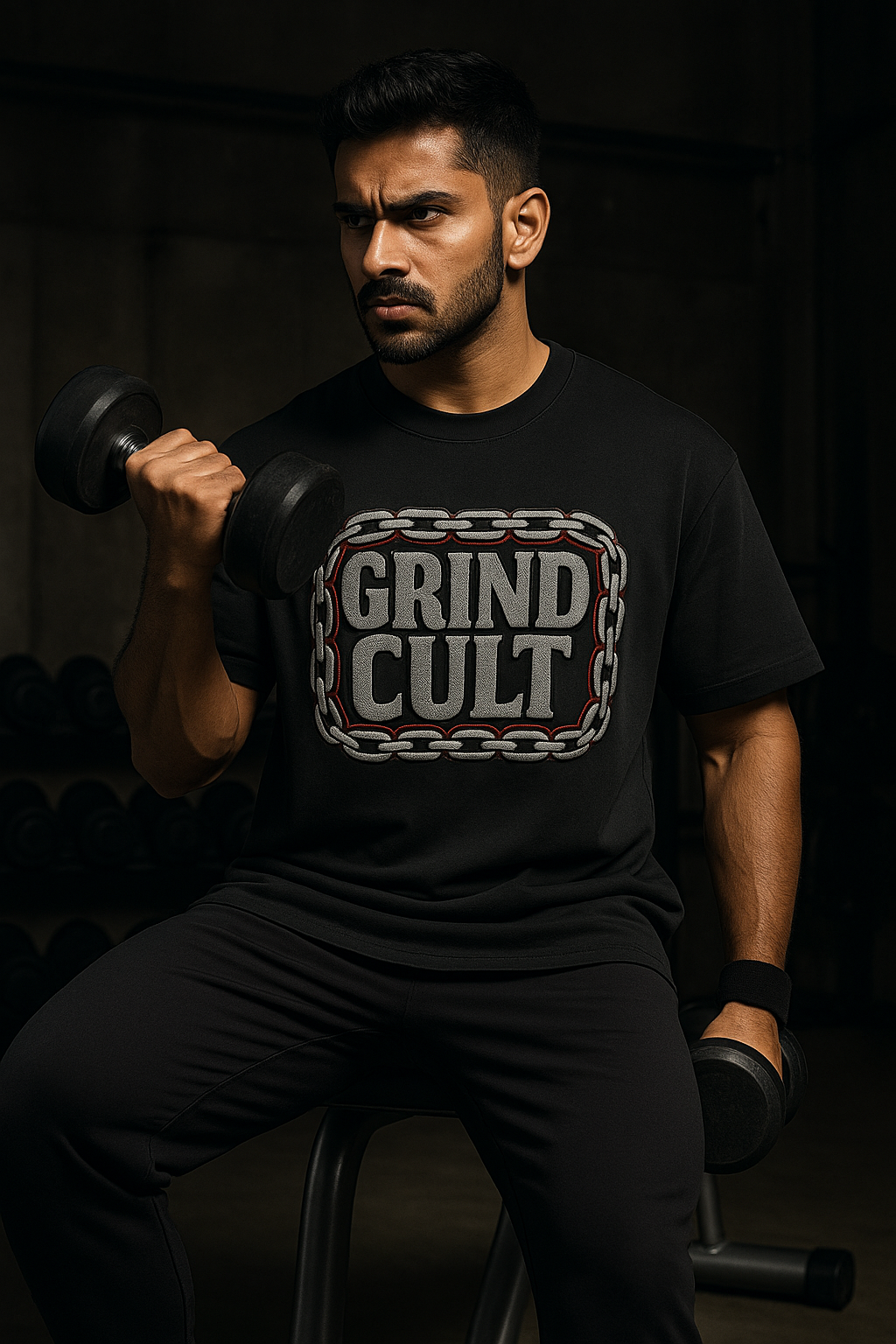 GRIND CULT | Drop-24 Limited Embroidered Oversized Tee