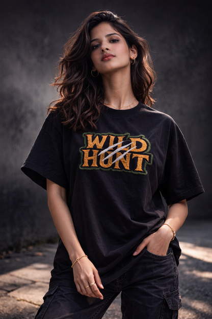 WILD HUNT | Drop-18 Limited Embroidered Oversized Tee