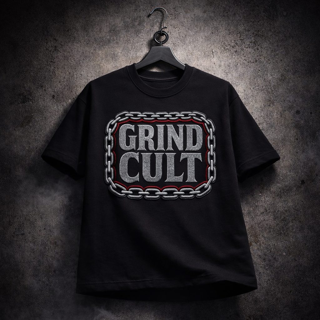 GRIND CULT | Drop-24 Limited Embroidered Oversized Tee