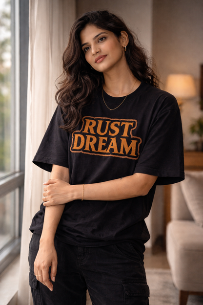 RUST DREAM | Drop-23 Limited Embroidered Oversized Tee