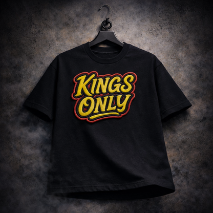 KINGS ONLY | Drop-7 Embroidered Ov-Tee