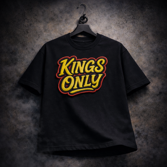 KINGS ONLY | Drop-7 Embroidered Ov-Tee