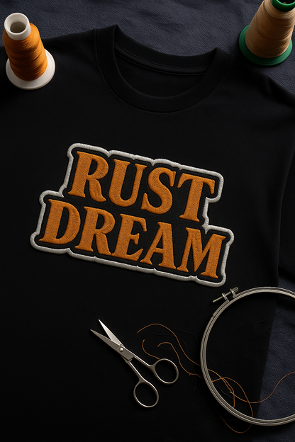 RUST DREAM | Drop-23 Limited Embroidered Oversized Tee