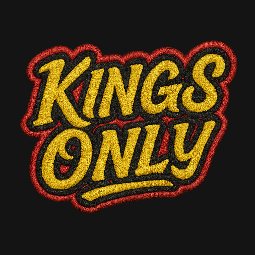 KINGS ONLY | Drop-7 Embroidered Ov-Tee