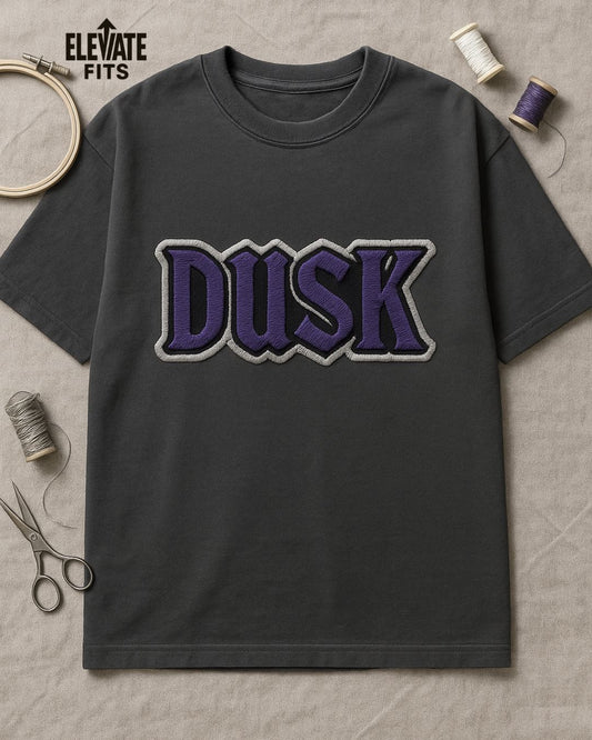 DUSK | Drop-22 Limited Embroidered Oversized Tee