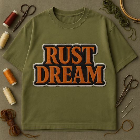 RUST DREAM | Drop-23 Limited Embroidered Oversized Tee