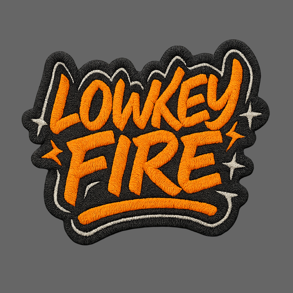 LOWKEY FIRE | Drop-6 Limited Embroidered Ov-Tee
