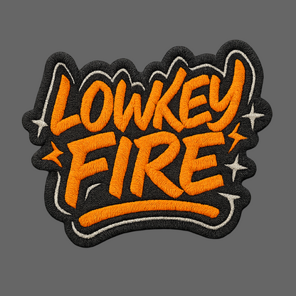 LOWKEY FIRE | Drop-6 Limited Embroidered Ov-Tee