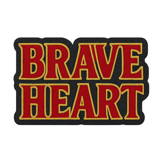BRAVE HEART | Drop-15 Limited Embroidered Oversized Tee