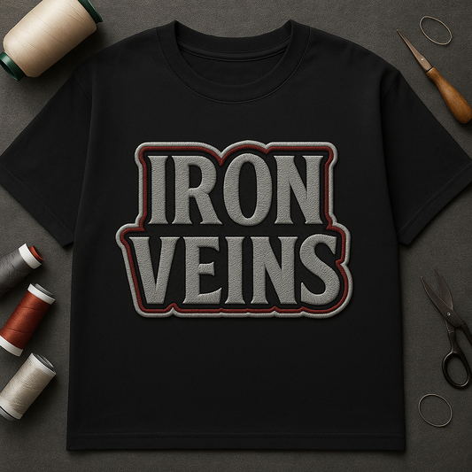 IRON VEINS | Drop-12 Limited Embroidered Ov-Tee