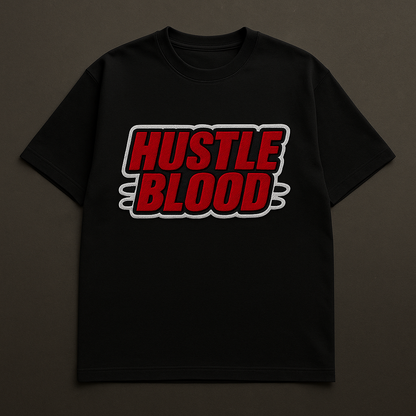 HUSTLE BLOOD | Drop-9 Limited Embroidered Ov-Tee