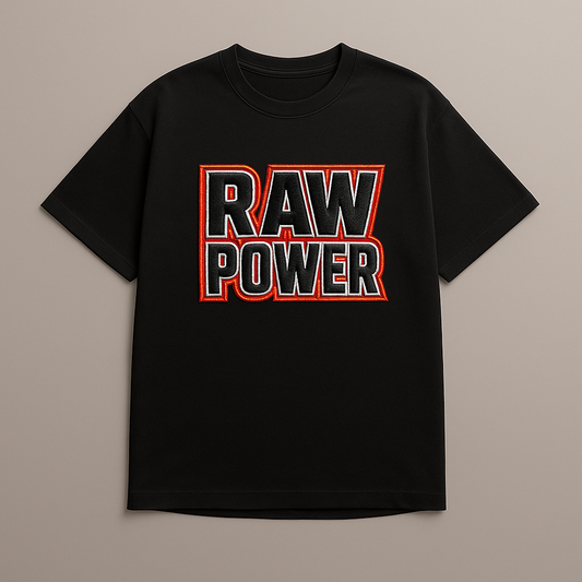 RAW POWER | Drop-3 Limited Embroidered Ov-Tee